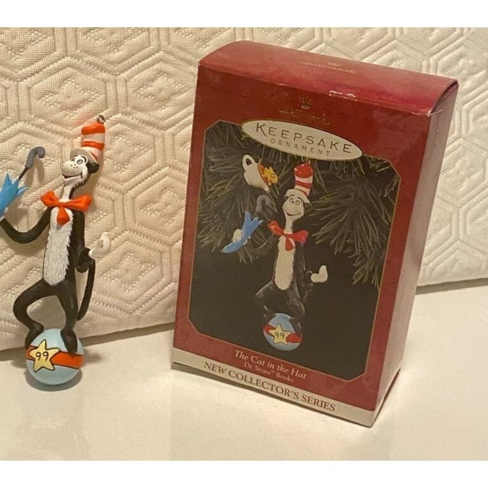 Vintage Cat In The Hat Hallmark Christmas Ornament 1997